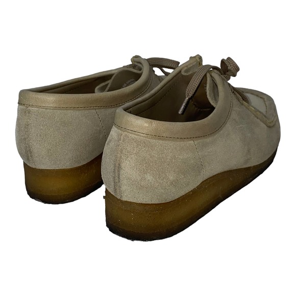 Clarks Originals Wallabee Tan Maple Suede Lace Up Moccasin 35395 sz 7.5 US Crepe - Picture 7 of 11